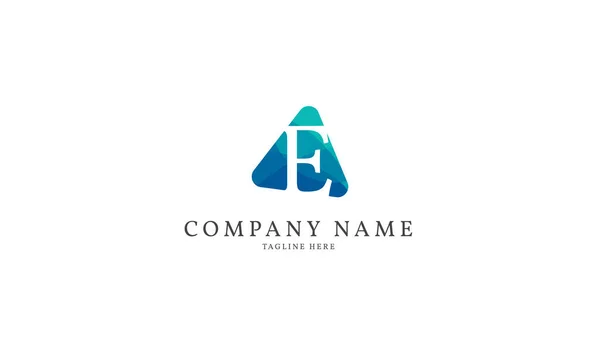 Letter Modern Triangle Logo Template — Stock Vector