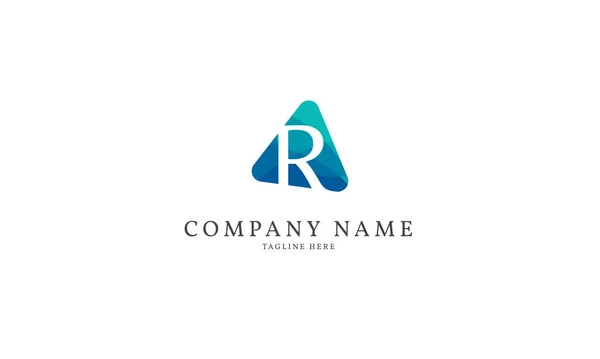 Letter Modern Triangle Logo Template — Stock Vector