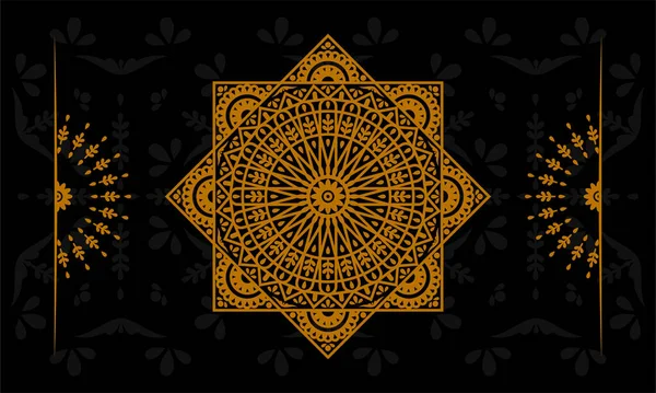 Mandala Vector Ontwerp Voor Web Print Element — Stockvector