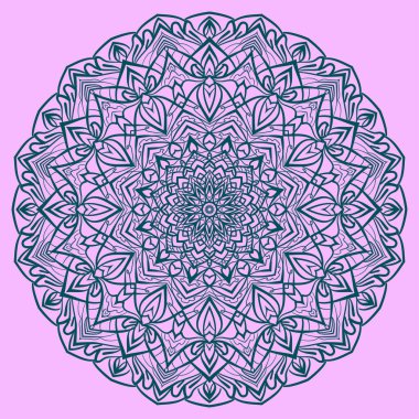 Mandala sanatı dairesel yuvarlak dekoratif tasarım web veya yazdırma ögesi
