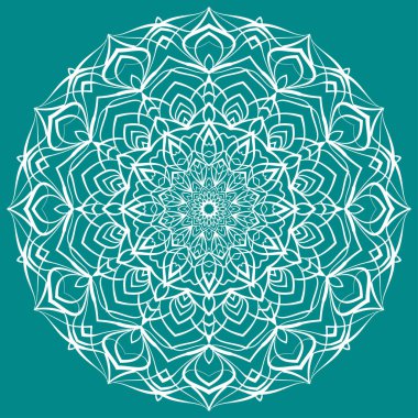 Mandala sanatı dairesel yuvarlak dekoratif tasarım web veya yazdırma ögesi