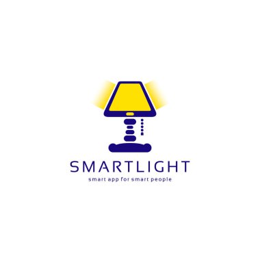 akıllı telefon ve hafif eğlence illüstrasyon vektör logosu tasarımı