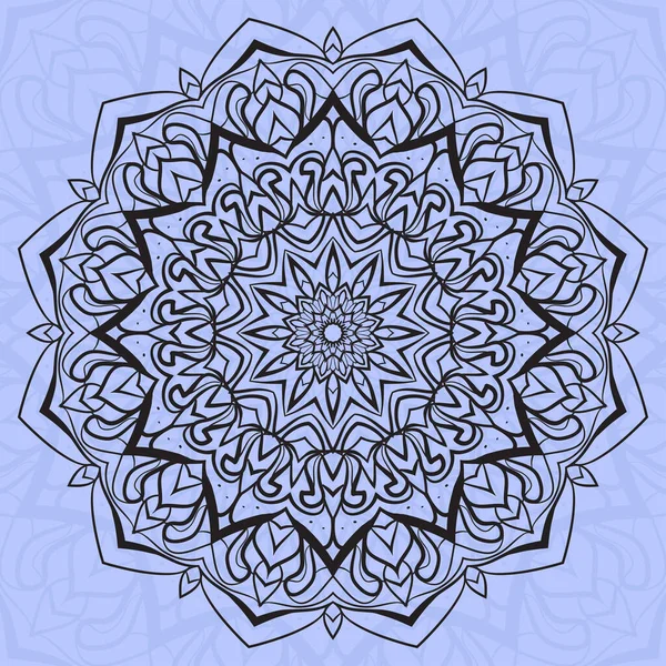 Абстрактный Векторный Дизайн Круговой Мандалы Обрезкой Текстурного Фона Маски Веб — стоковый вектор