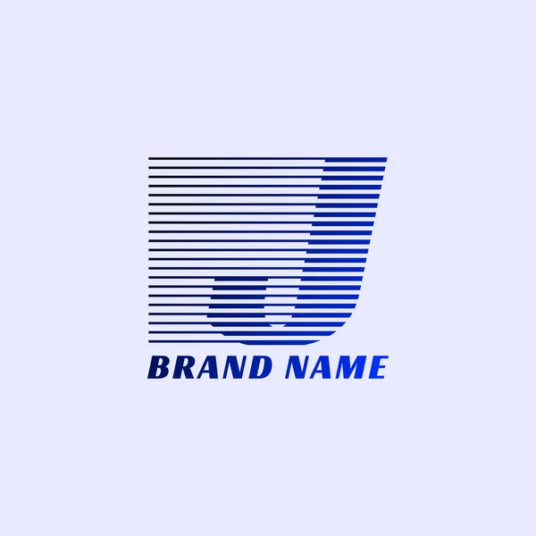 Letra Listras Profissional Corporativo Iniciais Vetor Logotipo Design — Vetor de Stock