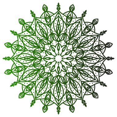 soyut yuvarlak mandala sanatı dairesel vektör tasarım ögesi