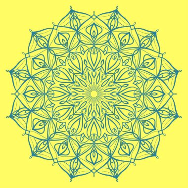 soyut mandala sanatı dairesel motif tasarımı web ya da yazdırma vektör ögesi için geleneksel süs etrafında