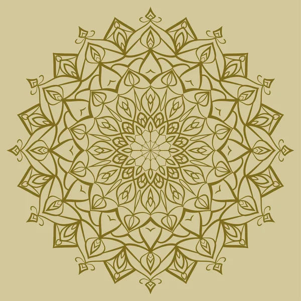 Mandala Kunst Vector Abstracte Ronde Trippy Etnisch Ontwerp Voor Web — Stockvector