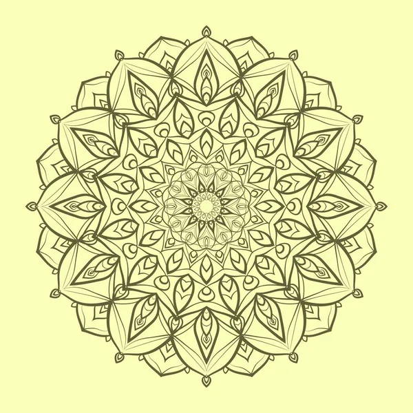 Abstracte Mandala Kunst Met Jeugd Zachte Kleur Cirkelvormige Decoratie Voor — Stockvector