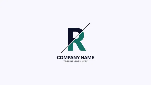 Letter Sliced Professional Corporate Finance Logo Vector Design — Stock Vector