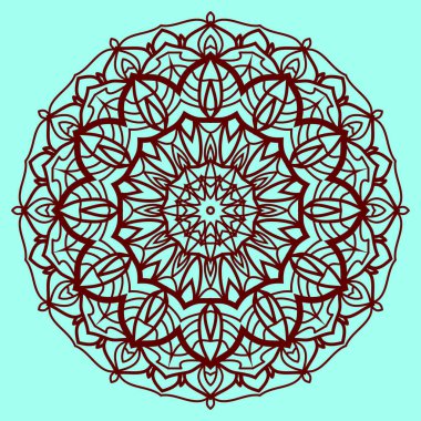 Mandala vektör sanat modeli. Geleneksel yuvarlak dantel süsleme. dairesel tasarım ögesi