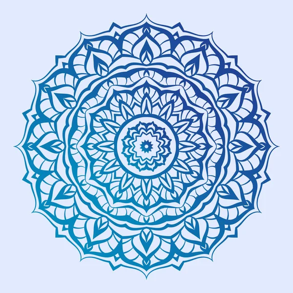 Arte Mandala Étnica Decoración Redonda Vector Simétrico Elemento Diseño — Archivo Imágenes Vectoriales