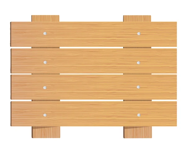 Letrero de madera — Vector de stock