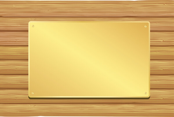 Golden plate