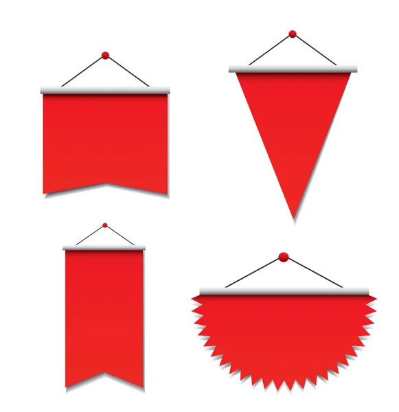 Set de etiquetas en blanco — Archivo Imágenes Vectoriales