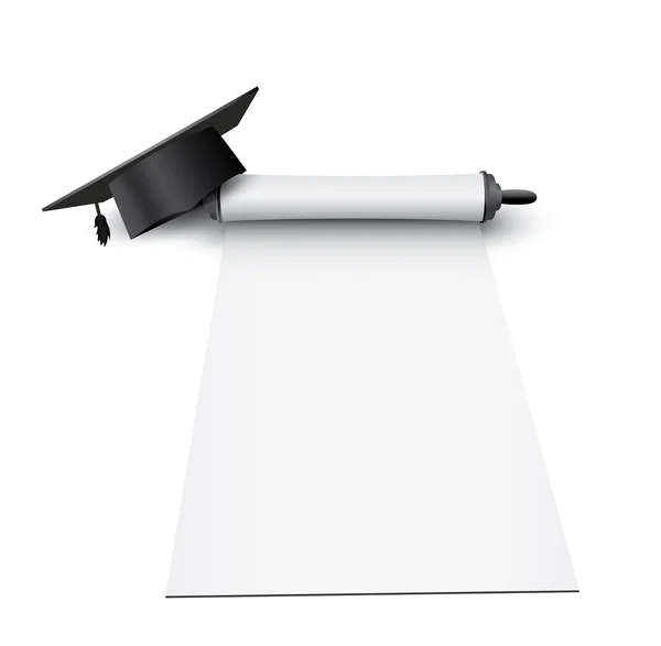 Graduation cap with scroll Stock Vector Image by ©Sulfoxid #60834495