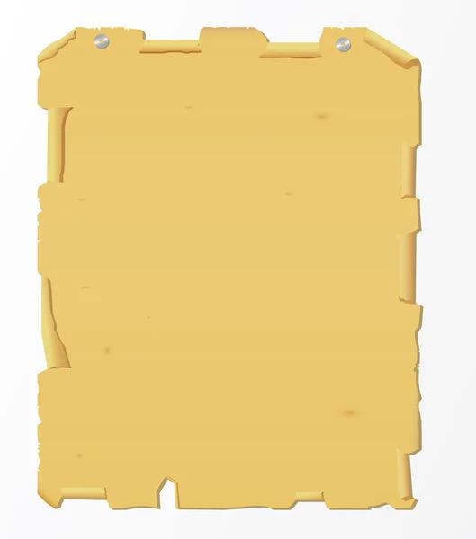 Eski sarı kağıt — Stok Vektör