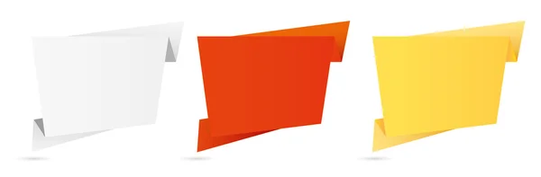 Boş origami afiş kümesi