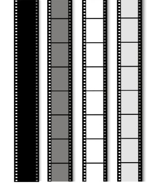 Videotapes or films set clipart