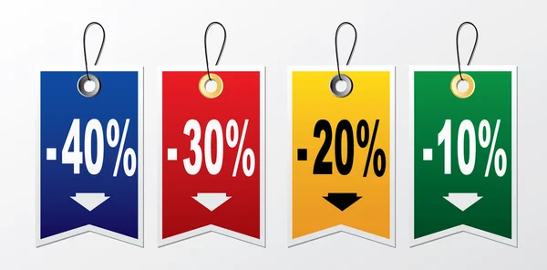 Discount Labels set — Stock Vector