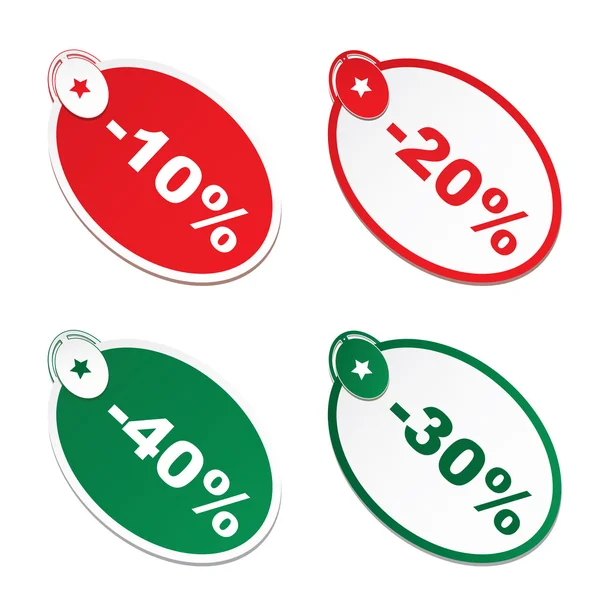 Set of shopping labels — Stock Vector