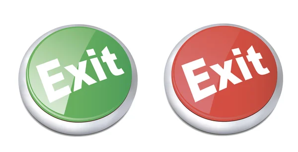 Exit icons set — Stock Vector