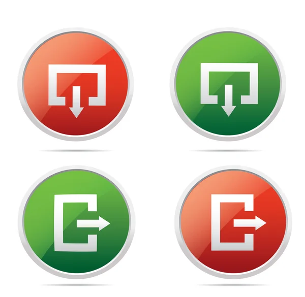 1,449 White exit icons Vector Images Depositphotos