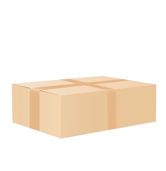 Caja de cartón — Vector de stock