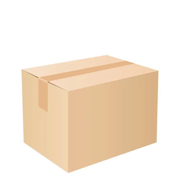 Boîte en carton — Image vectorielle