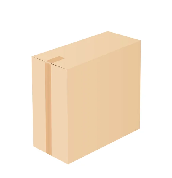 Kartonnen doos — Stockvector