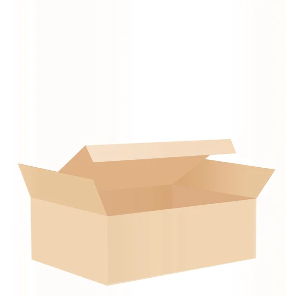 Caja de cartón — Vector de stock