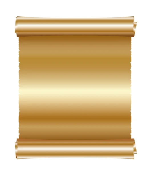 Antica pergamena dorata — Vettoriale Stock
