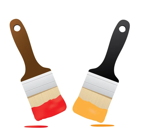 Paint brushes set — Stock Vector