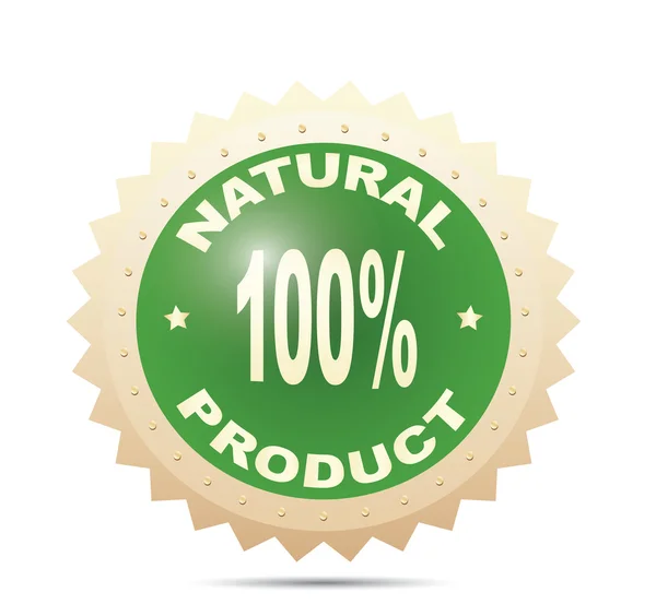 Label for natural products — Stock Vector