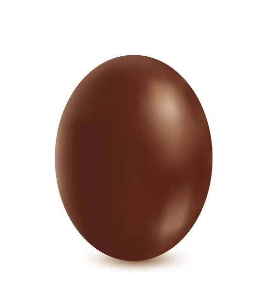 Chocolate realistic egg — Stock Vector