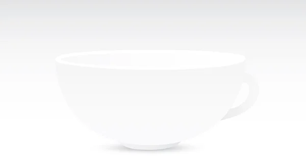 Tasse de thé blanc — Image vectorielle