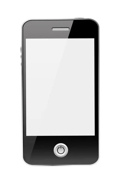 Mobile phone with blank screen — Stock Vector