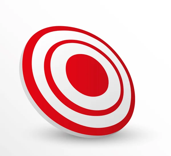 Red empty Target — Stock Vector