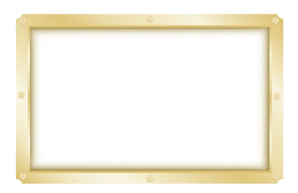 Simple metal frame — Stock Vector