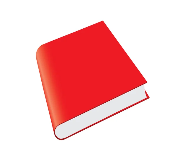 Leeres rotes Buch — Stockvektor