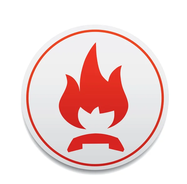 Sada symbolů Fire — Stockový vektor
