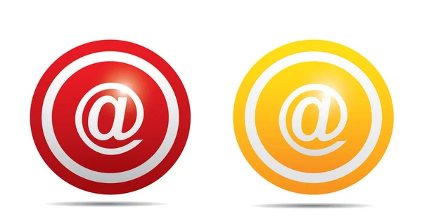 E-mail sign icons — Stock Vector