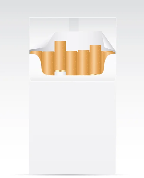 Paquete realista de cigarrillos — Vector de stock