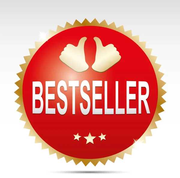 Bestseller Shopping etikett — Stock vektor