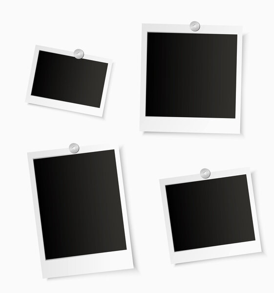 Empty photo frames