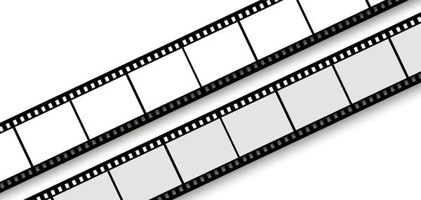 Conjunto de cintas de vídeo o películas — Vector de stock