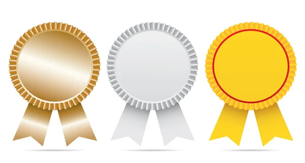 Awards with ribbons — Stock Vector