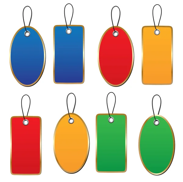 Hanging Shopping tags — Stock Vector