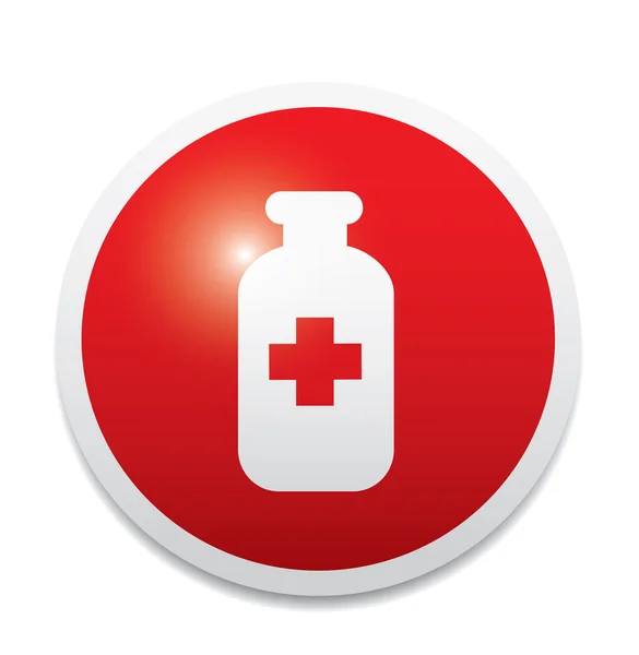 Round Medical icon — Stock Vector