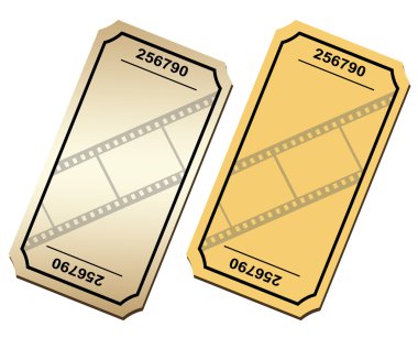 Vintage sinema biletleri