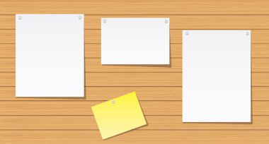 Yaprak kağıt ahşap duvar üzerinde